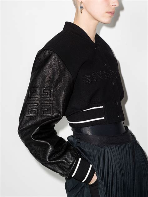 givenchy bomber jackets|givenchy cropped bomber jacket.